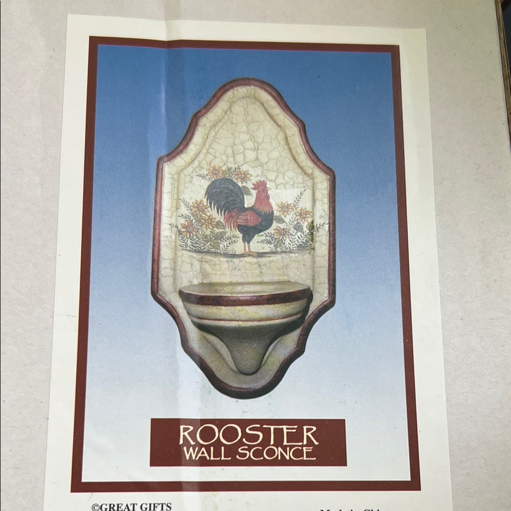 Rooster Wall Sconce